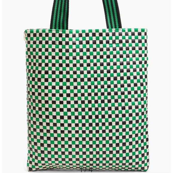Clare V Carryall NWT Green Apple checker - Picture 1 of 3